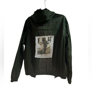 SNOOP DOGG olive green custom original hoodie zip jacket by Rachelle